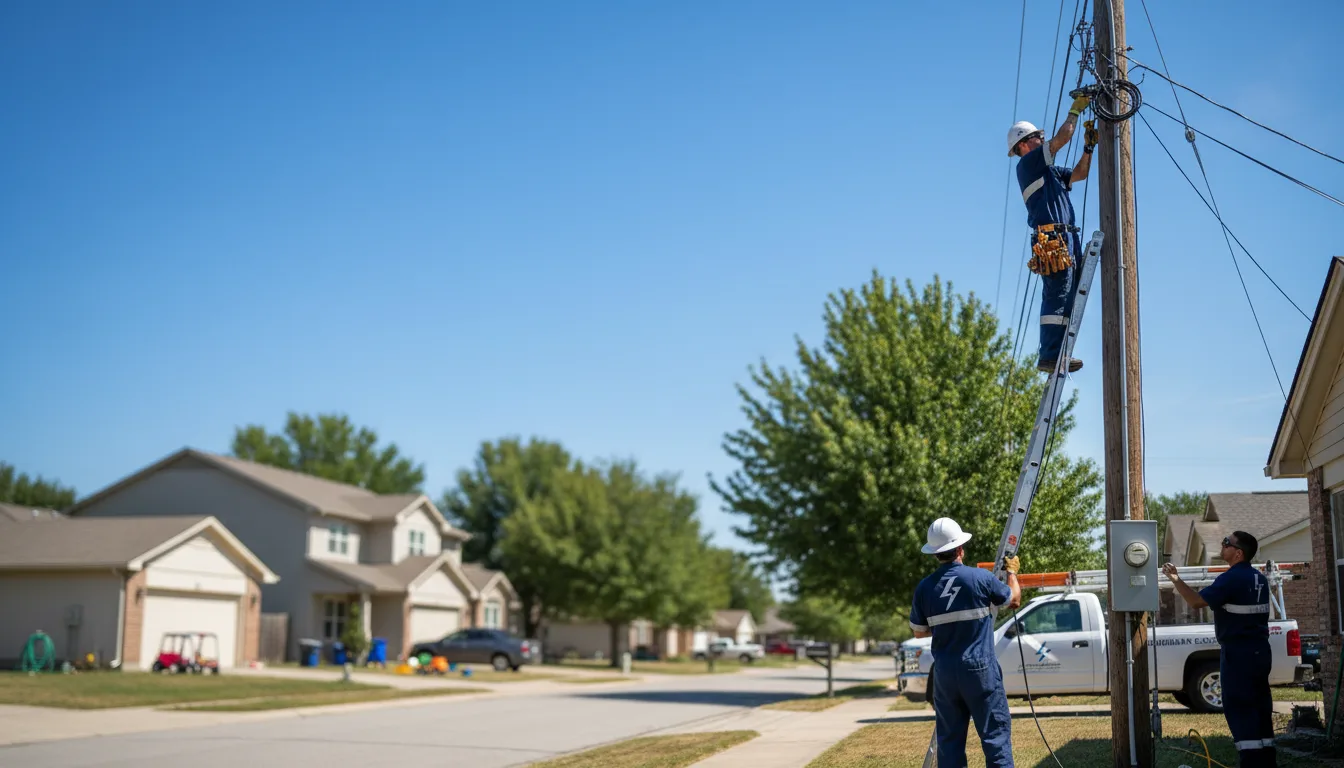 Residential electrician providing installation services in Midnight, MS